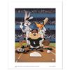 Image 1 : "At the Plate (White Sox)" Numbered Limited Edition Giclee from Warner Bros. wit