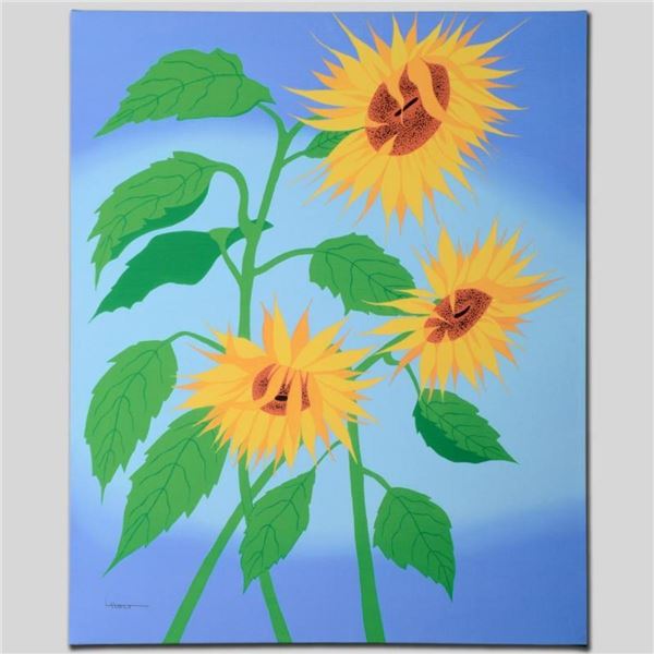 "Summer Sunflowers" Limited Edition Giclee on Canvas by Larissa Holt, Numbered a