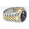 Image 4 : Rolex Mens 2 Tone Brown Diamond & Sapphire 36MM Oyster Perpetual Datejust