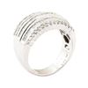 Image 4 : 1.34 ctw Diamond Ring - 18KT White Gold