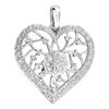 Image 1 : 14k White Gold 0.52CTW Diamond Pendant, (I1-I2/H-I)