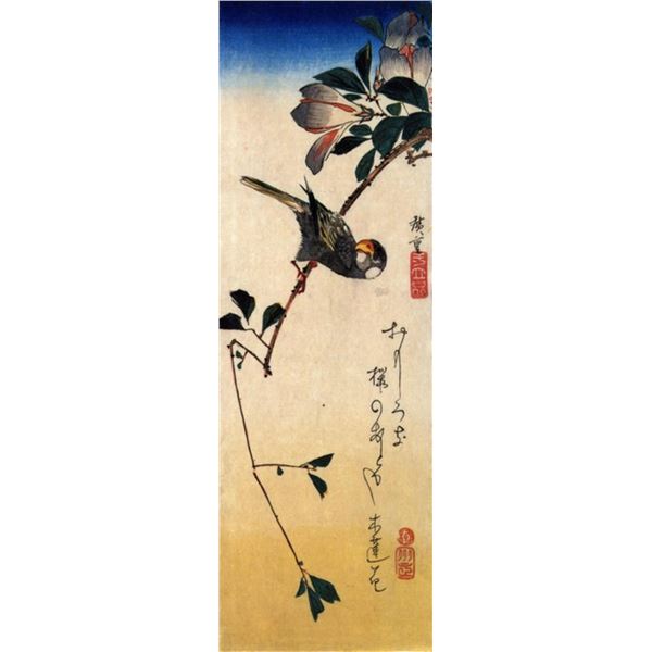 Hiroshige Java Sparrow and Magnolia