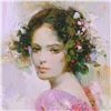 Image 2 : Pino (1939-2010), "Lily" Artist Embellished Limited Edition on Canvas, AP Number