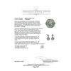 Image 7 : 7.80 ctw Emerald And Diamond Ring And Earrings - 14KT White Gold