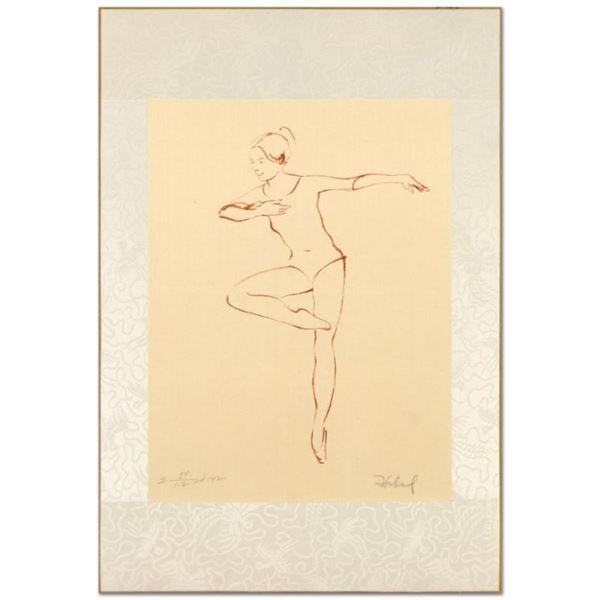 Edna Hibel (1917-2014), "Pirouette" Limited Edition Lithograph, Numbered and Han