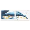 Image 1 : "I Want To Dive Into Your Ocean (Diptych)" Limited Edition Lithograph with Hand