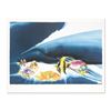 Image 2 : "I Want To Dive Into Your Ocean (Diptych)" Limited Edition Lithograph with Hand