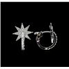Image 2 : 0.65 ctw Diamond Earrings - 14KT White Gold