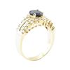 Image 4 : 2.95 ctw Blue Sapphire And Diamond Ring - 14KT Yellow Gold