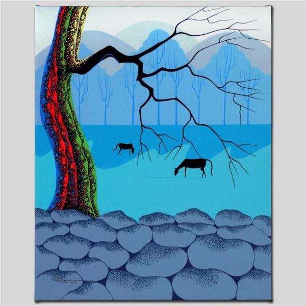  Good Neighbors  Limited Edition Giclee on Canvas by Larissa Holt, Numbered and