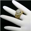 Image 7 : Hammerman Brothers 18K Yellow Gold & Platinum 1.60 ctw Diamond Cluster Ring Desi