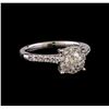 Image 1 : 0.85 ctw Diamond Ring - 14KT White Gold