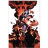 Image 1 : Marvel Comics "Captain America #1" Numbered Limited Edition Giclee on Canvas by