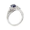 Image 4 : 1.95 ctw Sapphire and Diamond Ring - 18KT White Gold