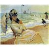 Claude Monet - Camille on the Beach at Trouville