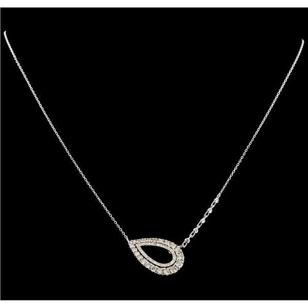 1.28 ctw Diamond Necklace - 14KT White Gold