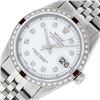 Image 2 : Rolex Mens Stainless Steel White Diamond & Ruby 36MM Datejust Wristwatch