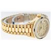Image 8 : Rolex Ladies 18K Yellow Gold Sapphire And Champagne Index President Wristwatch W