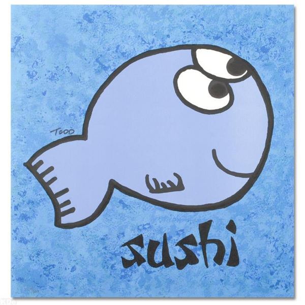  Sushi  Limited Edition Lithograph by Todd Goldman, Numbered and Hand Signed wit