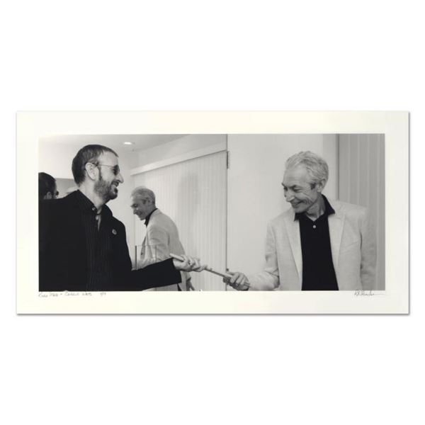 Rob Shanahan, "Ringo Starr & Charlie Watts" Hand Signed Limited Edition Giclee w