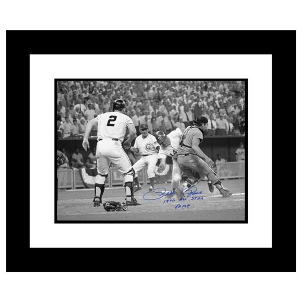 "Pete Rose, Fosse Collision" Framed Archival Photograph of the 1970 All-Star Gam