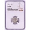 Image 1 : 1941 Mercury Dime Coin NGC MS66