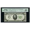 1934 $20 Philadelphia Mule FRN PMG 63EPQ
