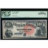 Image 1 : 1880 $10 Jackass Legal Tender Note PCGS 65PPQ