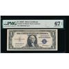Image 1 : 1935F $1 STAR Silver Certificate PMG 67EPQ