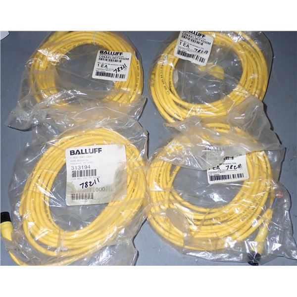 Lot of (4) Balluff Cables