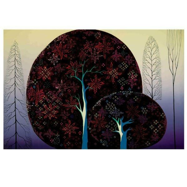 Eyvind Earle (1916-2000), "A Tree Poem" Limited Edition Serigraph on Paper; Numb