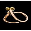 Image 3 : 0.32 ctw Diamond Ring - 14KT Tri-Tone Gold