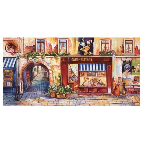 Alexander Borewko, "Lighted Road" Hand Signed Limited Edition Giclee on Canvas w