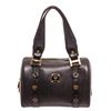Image 1 : MCM Black Leather Boston Tote Bag