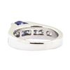 Image 3 : 2.05 ctw Sapphire and Diamond Ring - 14KT White Gold