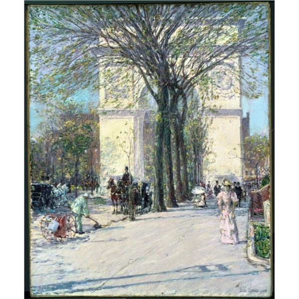 Childe Hassam - Washington Arch in Spring