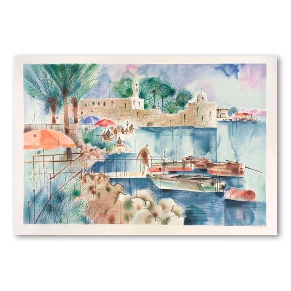 Shmuel Katz (1926-2010), "Sea of Galilee" Hand Signed Limited Edition Serigraph