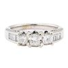 Image 2 : 1.00 ctw Diamond Ring - 14KT White Gold