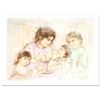 Image 1 : "Marilyn and Children" Limited Edition Lithograph (37" x 27") by Edna Hibel (191