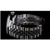 Image 8 : Rolex Mens Stainless Steel Gray Diamond & Ruby Oyster Perpetual Datejust Wristwa