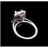 Image 3 : 4.47 ctw Tanzanite and Diamond Ring - 14KT White Gold