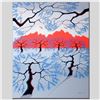 Image 1 : "Red Mountains" Limited Edition Giclee on Canvas by Larissa Holt, Numbered and S