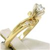 Image 7 : 14k Solid Yellow Gold 0.40 ctw Round Brilliant Diamond Solitaire Engagement Ring