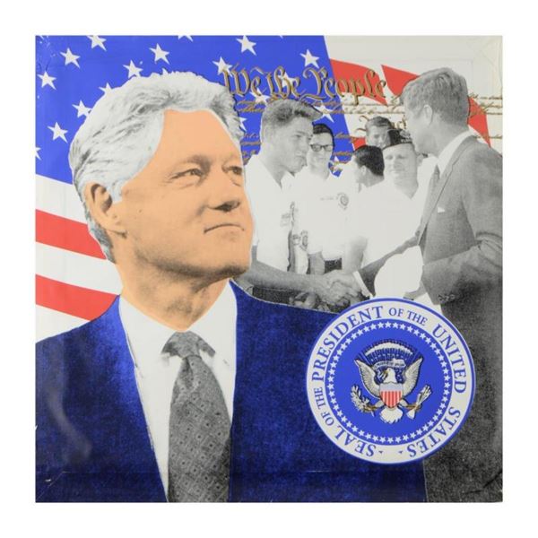 Bill Clinton, We the People by Steve Kaufman (1960-2010)