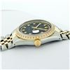 Image 5 : Rolex Mens 2 Tone Black String VS Diamond Oyster Perpetual Datejust Wristwatch