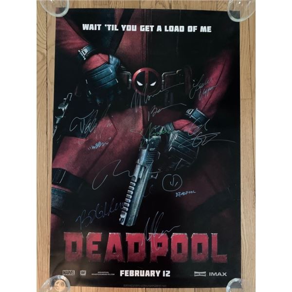 Signed Deadpool Movie Poster