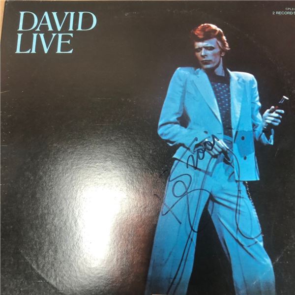 Signed David Bowie David Live Album Cover