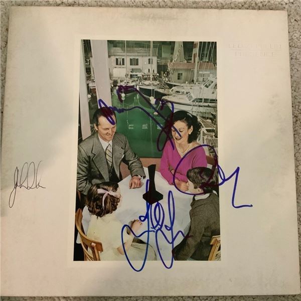 Signed Led Zeppelin Presence Album