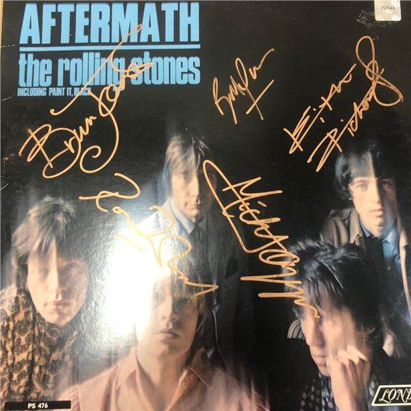 Signed Rolling Stones Aftermath Album Cover