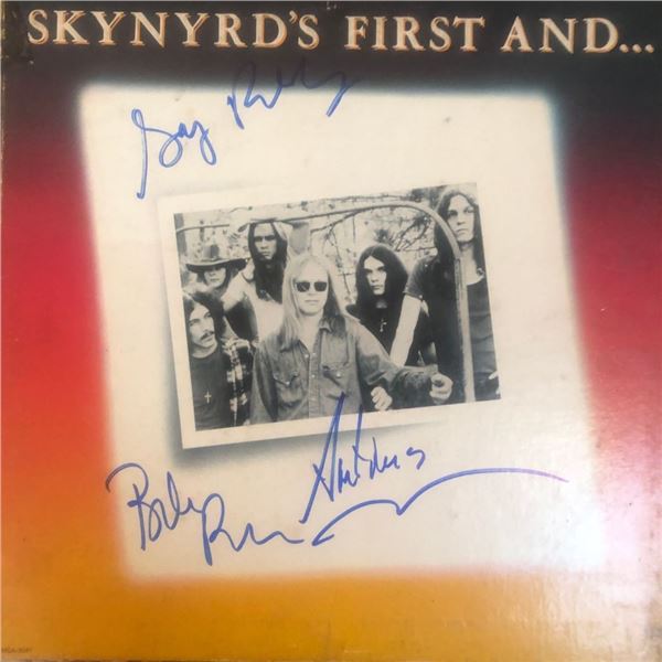 Signed Lynyrd Skynyrd First And Last Album Cover